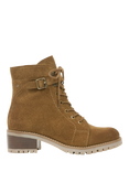 Celtic & Co. Suede Block Heel Hiker Boots, Whisky