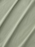 John Lewis Comfy & Relaxed 300 Thread Count Washed Cotton Fitted Sheet, Seafoam