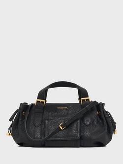 Gerard Darel 18H Leather Shoulder Bag, Black, Black