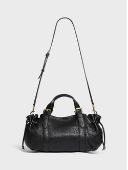 Gerard Darel 18H Leather Shoulder Bag, Black - view 2, Black