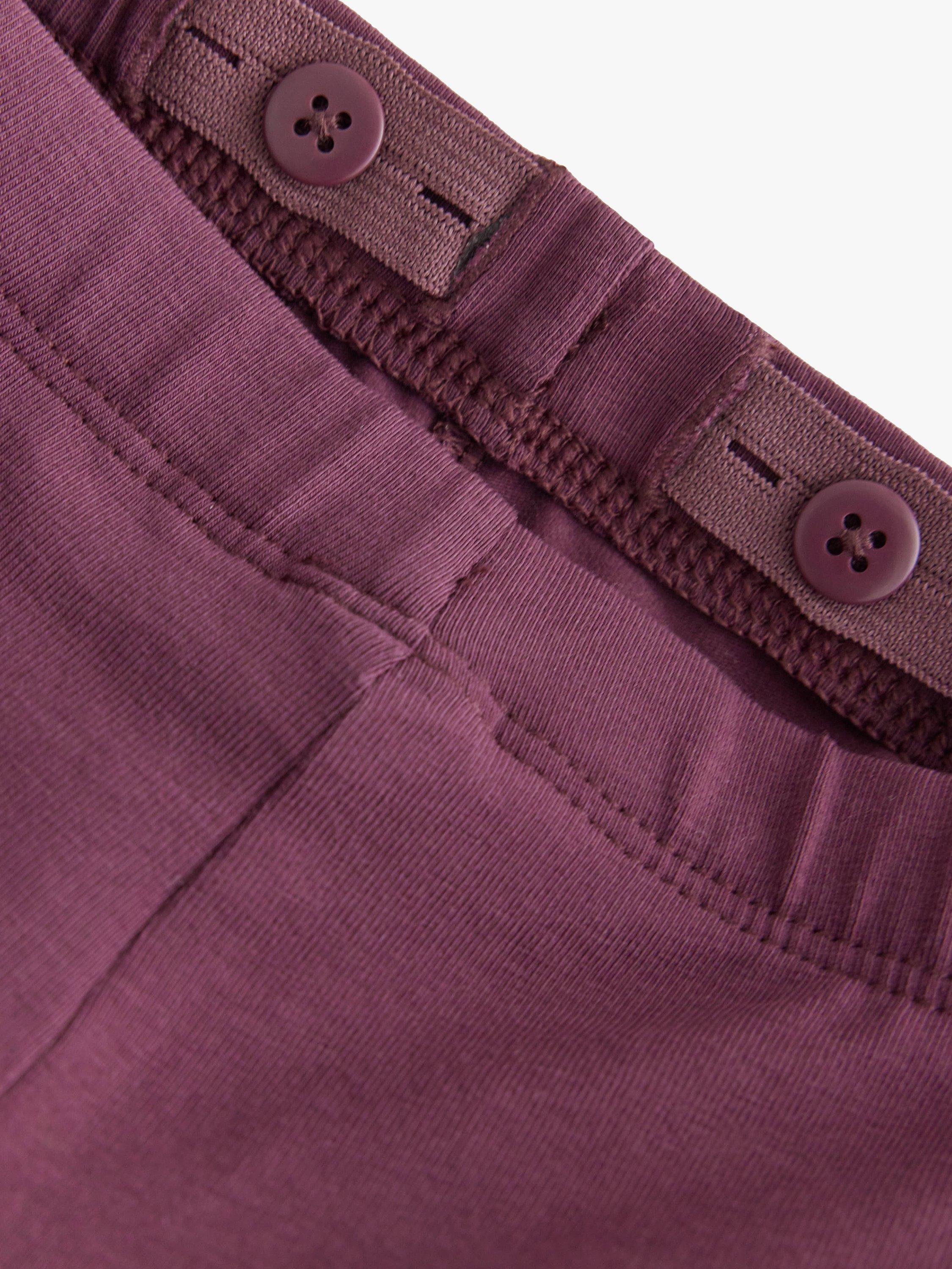 Product image 7 of 7, which shows Lindex Kids' Cat Knee Patch Leggings, Dark Dusty Lilac, 6-7 years