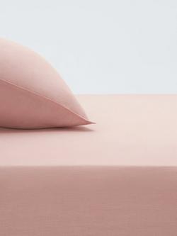 John Lewis Comfy & Relaxed Washed Linen Deep Fitted Sheets, Plaster