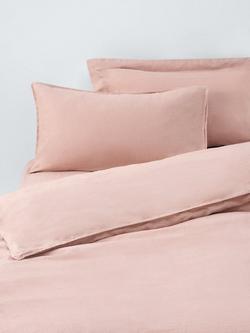 John Lewis Comfy & Relaxed Washed Linen Bedding, Plaster