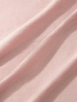 John Lewis Comfy & Relaxed Washed Linen Flat Sheets - view 2, Plaster