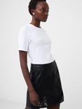 French Connection Rallie Crew Neck T-Shirt, Linen White