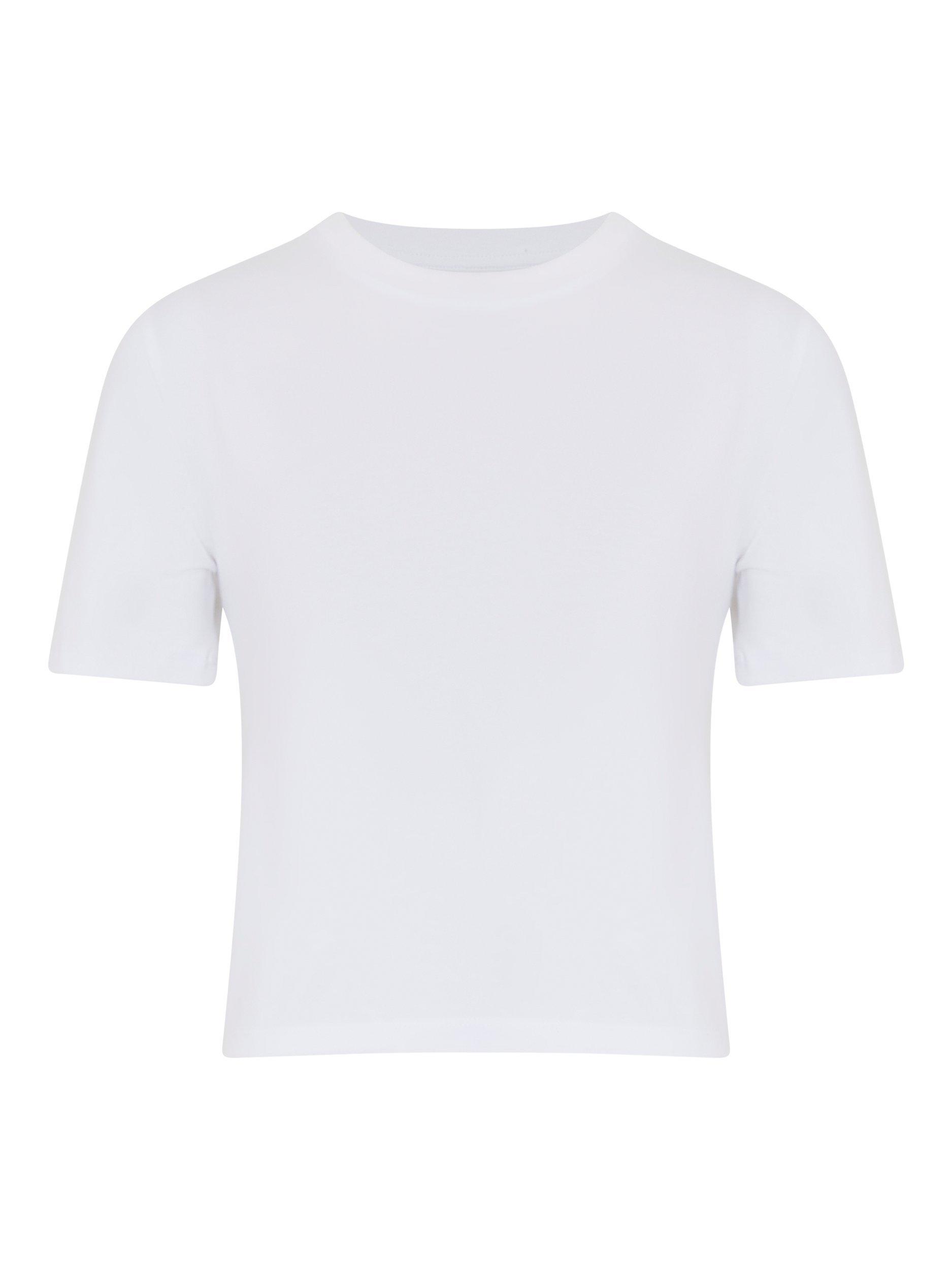 Product image 5 of 5, which shows French Connection Rallie Crew Neck T-Shirt, Linen White, XS