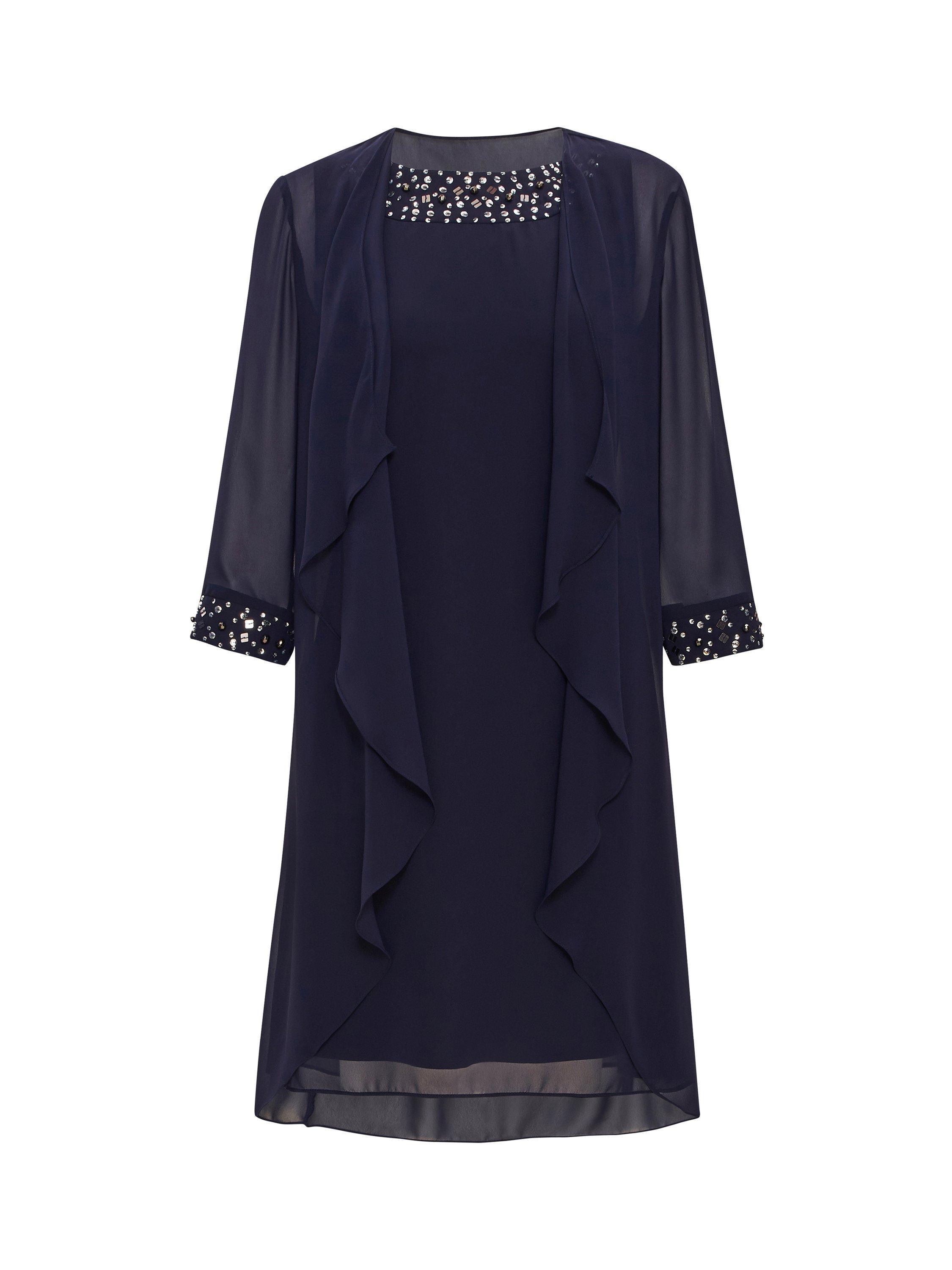 Gina Bacconi S Long Chiffon Black Jacket SCON99102 main image 1