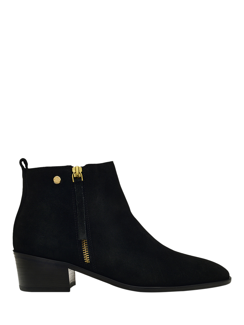 Product image 1 of 3, which shows Radley Sloane Gardens 2.0 Suede Zip Ankle Boots, Black, 5