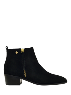 Radley Sloane Gardens 2.0 Suede Zip Ankle Boots, Black