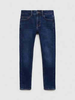 Mango Kids' Denim Skinny Jeans, Open Blue, Open Blue