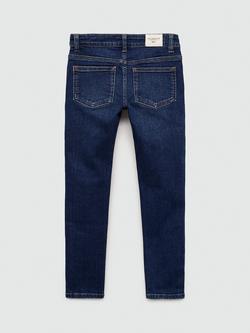Mango Kids' Denim Skinny Jeans, Open Blue - view 2, Open Blue