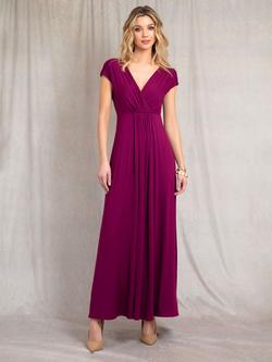 Alie Street Sophia Maxi Dress, Plum Wine - view 2, Plum Wine