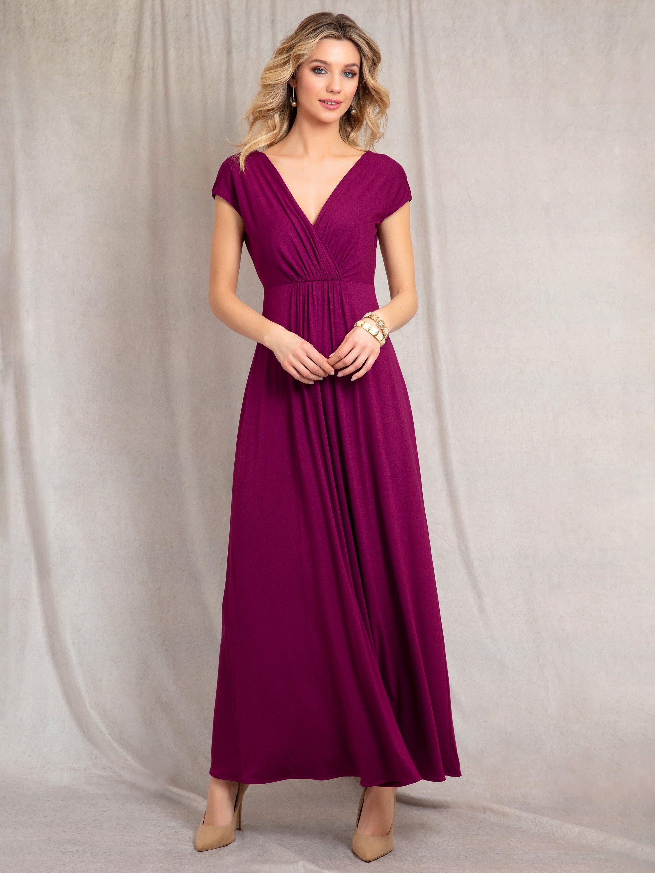Product image 5 of 9, which shows Alie Street Sophia Maxi Dress, Plum Wine, 6-8