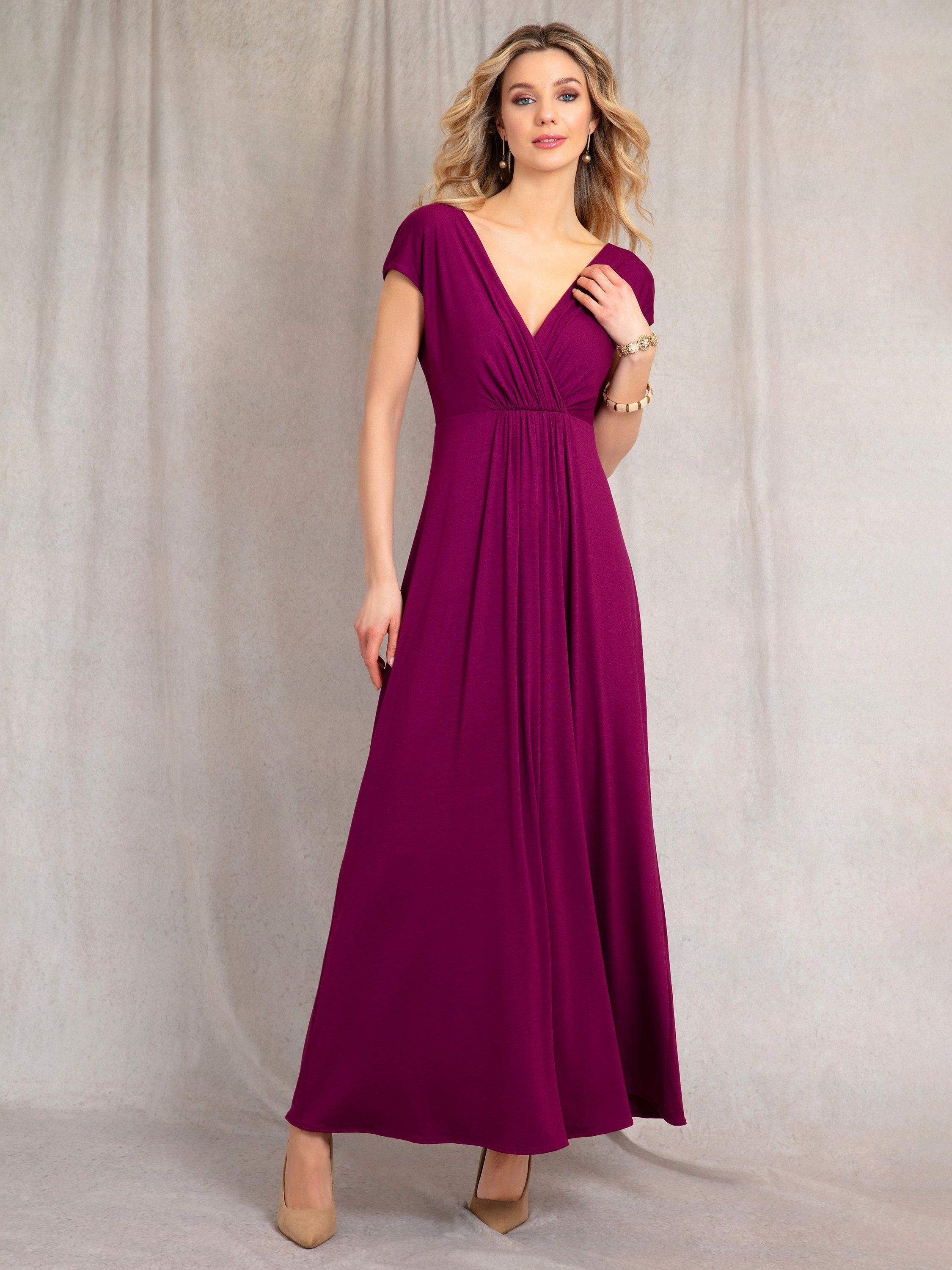 Product image 7 of 9, which shows Alie Street Sophia Maxi Dress, Plum Wine, 6-8