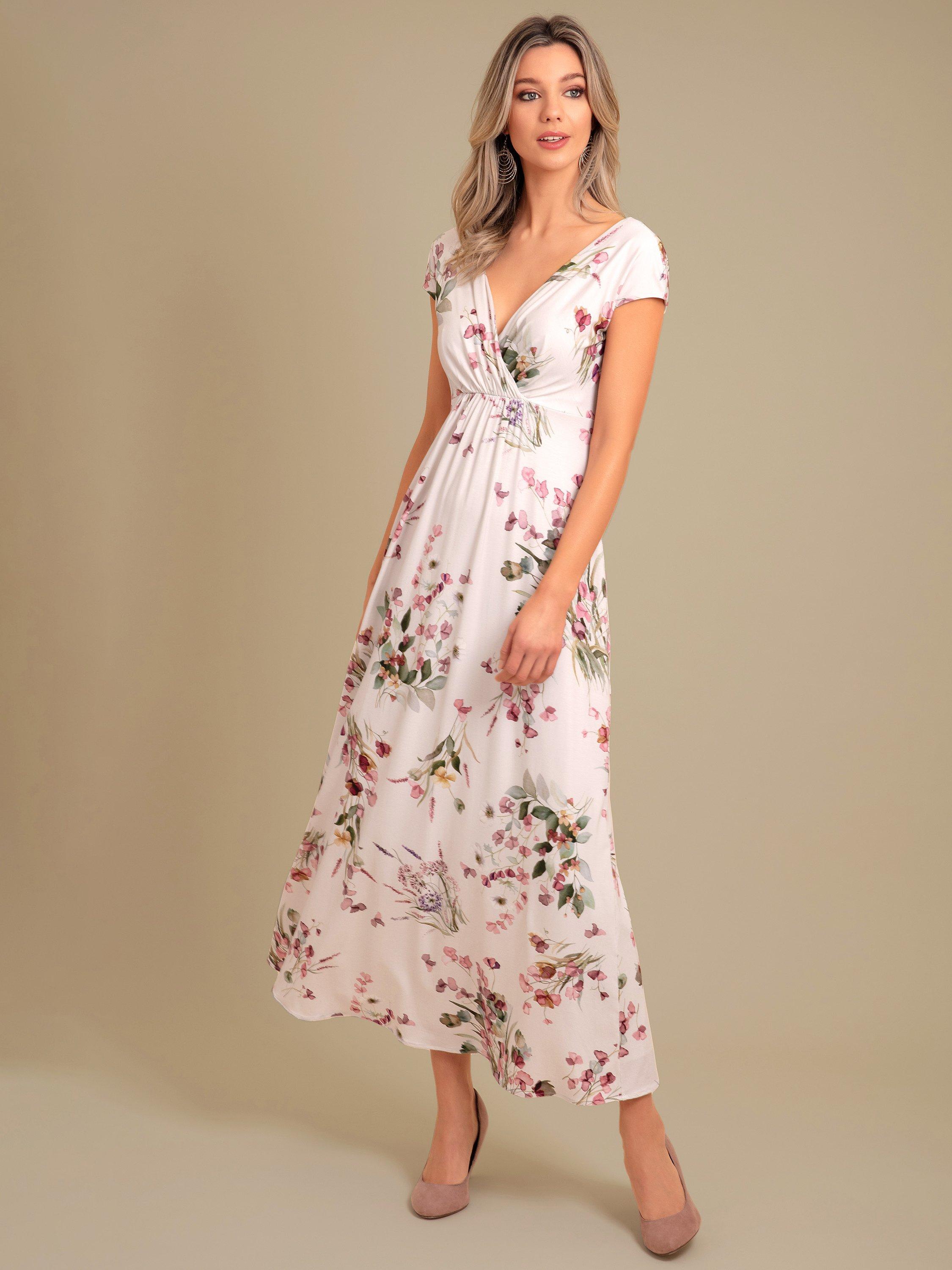 Alie Street London エレガント美シルエット Sophia Maxi ドレス Sophia Maxi Dress (Oyster Blue) - Wedding Dresses, Evening