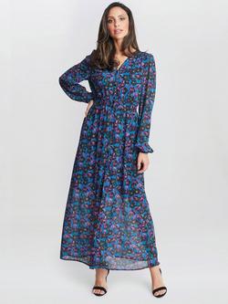 Gina Bacconi Judy Floral Shirt Dress, Multi - view 2, Multi