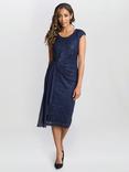 Gina Bacconi Everlee Lace Dress, Navy