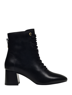Radley Victoria Terrace 2.0 Leather Lace-Up Ankle Boots, Black