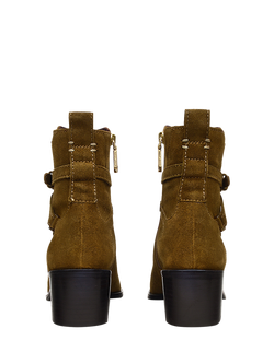 Radley Acer Walk Buckle Detail Suede Ankle Boots - view 2, Saddle