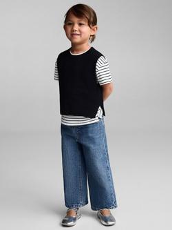 Mango Kids' Culotte Jeans, Open Blue, Open Blue