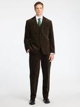 Selected Tailored Fit Organic Cotton Suit Trousers, Morel