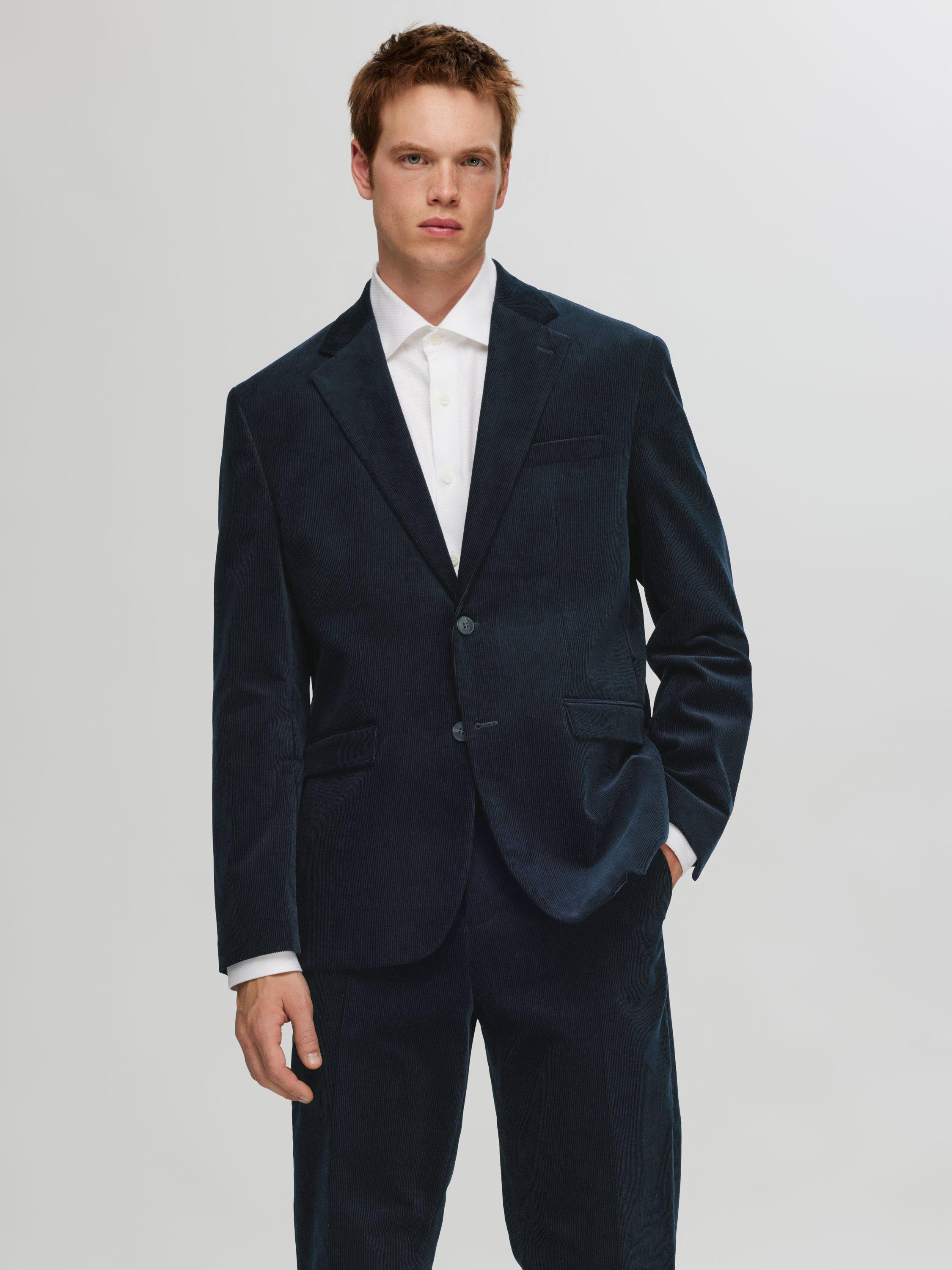 Product image 1 of 6, which shows SELECTED HOMME Organic Cotton Suit Jacket, Sky Captain, 36R