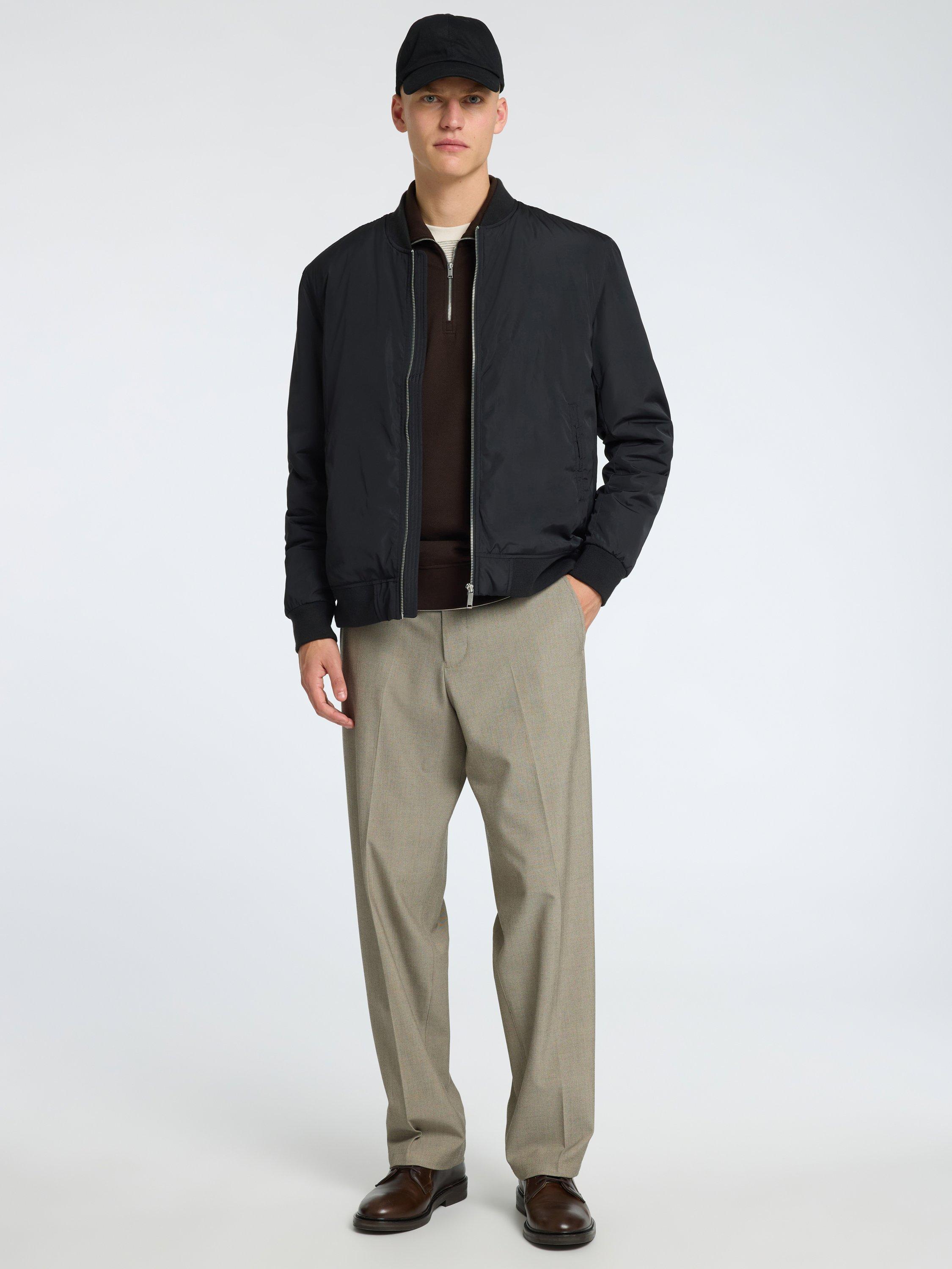 Product image 2 of 6, which shows SELECTED HOMME Bomber Jacket, Black, L