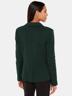Whistles Slim Jersey Jacket - view 2, Forest Green