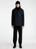 SELECTED HOMME Wool Blend Peacoat, Sky Captain