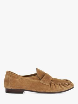 Dune London Gemi Suede Loafers, Taupe, Taupe