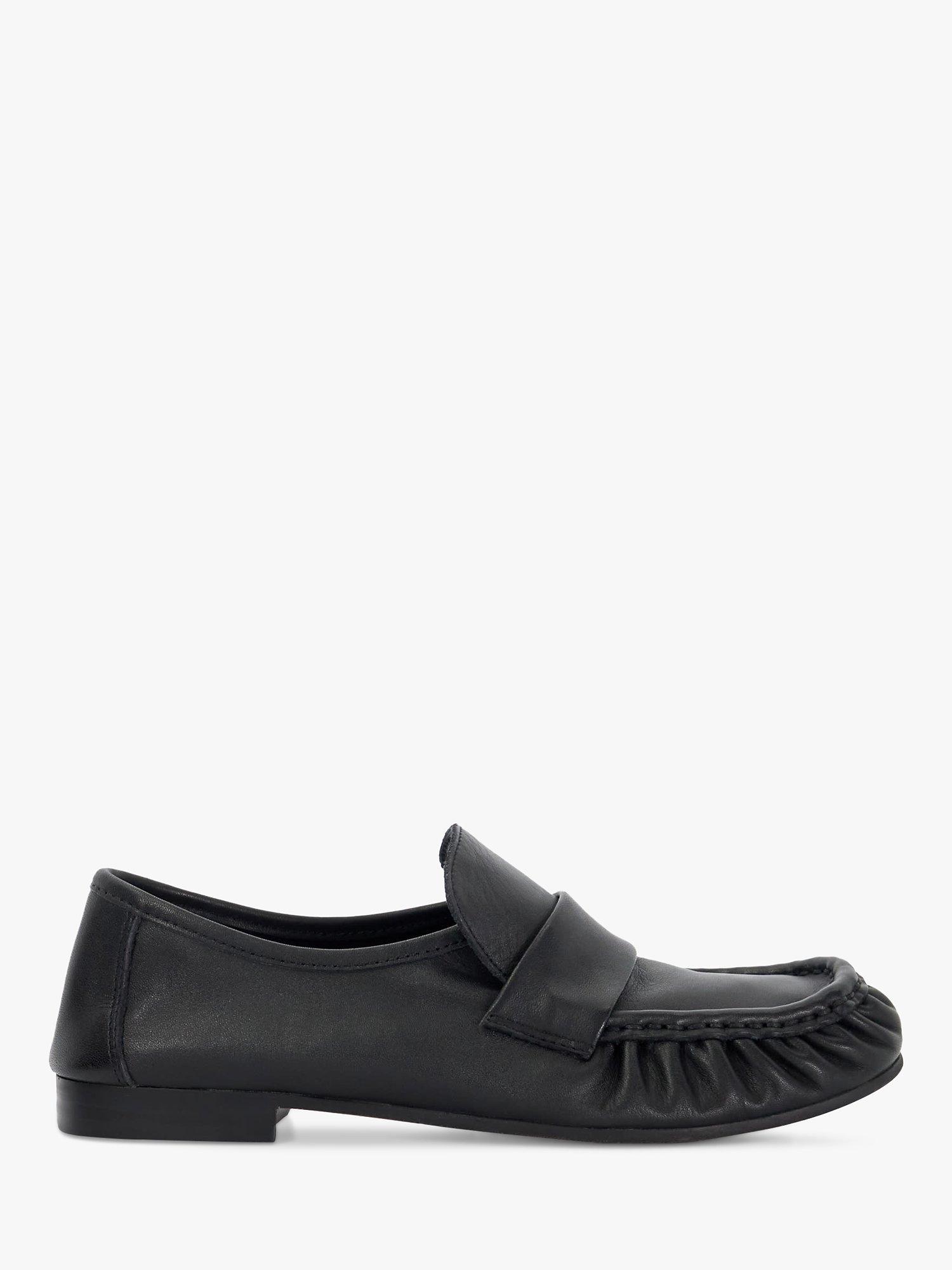Product image 1 of 6, which shows Dune London Gemi Leather Loafers, Black, EU36