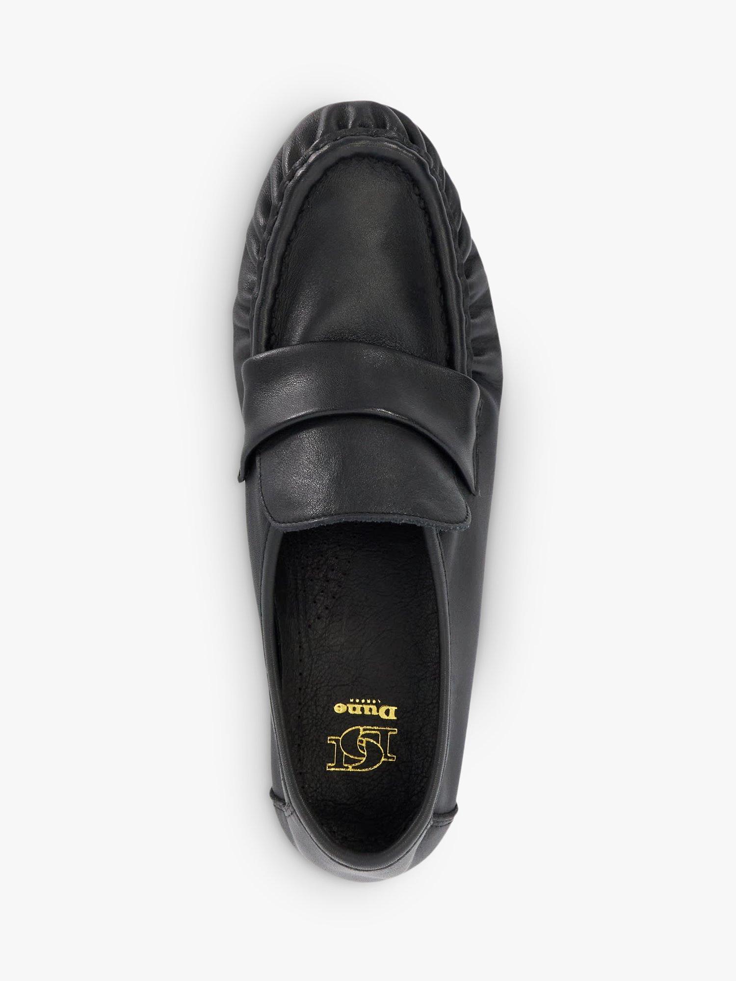 Product image 2 of 6, which shows Dune London Gemi Leather Loafers, Black, EU36