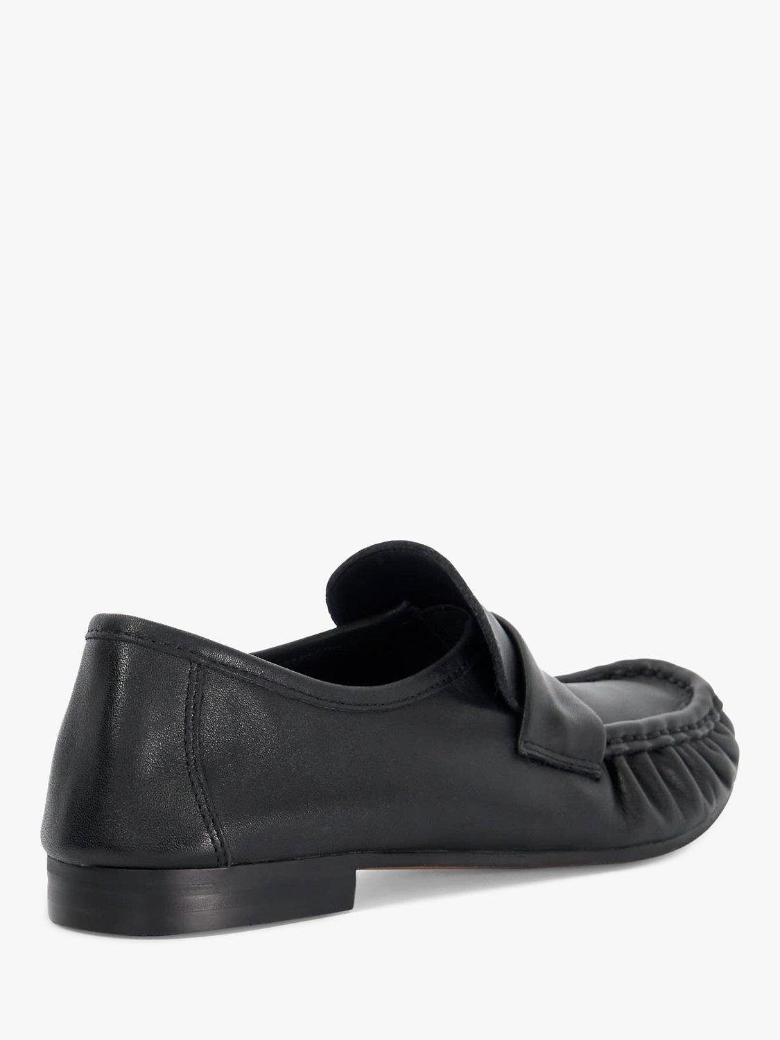 Product image 4 of 6, which shows Dune London Gemi Leather Loafers, Black, EU36