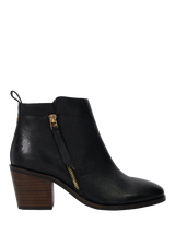 Black Leather Ankle