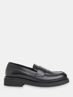 Whistles Ames Leather Loafers, Black