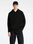 SELECTED HOMME Half-Zip Knit Top, Black