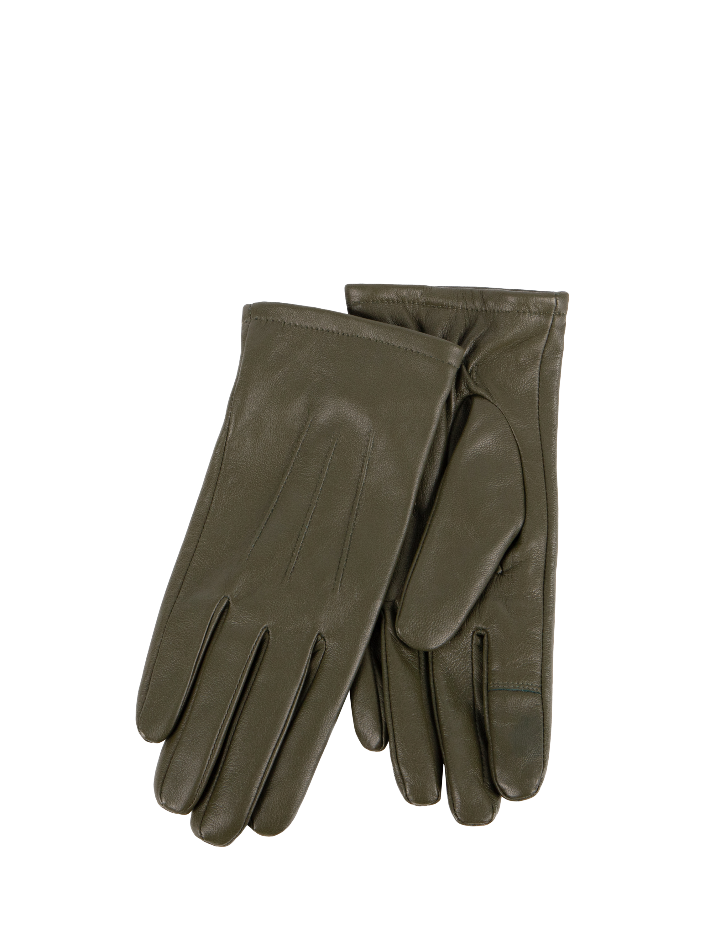 Product image 1 of 2, which shows totes 3 Point Leather Smartouch Gloves, Khaki, S