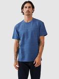 Rodd & Gunn Leith Valley Cotton Slim Fit Abstract T-Shirt, Ocean