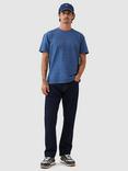 Rodd & Gunn Leith Valley Cotton Slim Fit Abstract T-Shirt, Ocean
