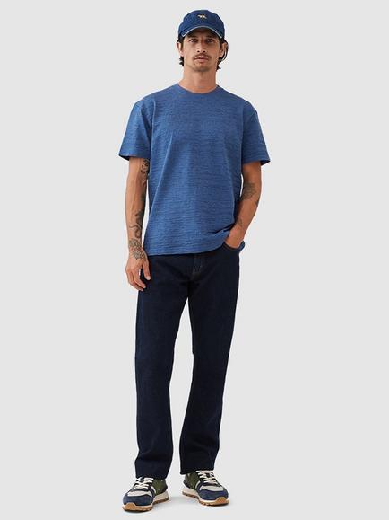 Rodd & Gunn Leith Valley Cotton Slim Fit Abstract T-Shirt - view 2, Ocean