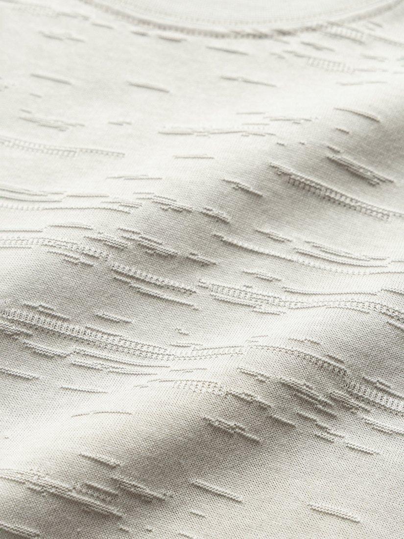 Product image 4 of 4, which shows Rodd & Gunn Leith Valley Cotton Slim Fit Abstract T-Shirt, Stone, XS