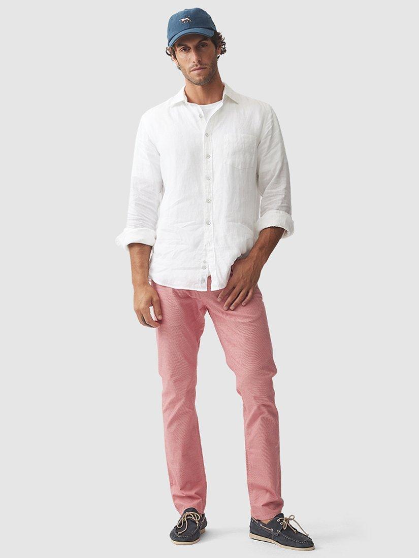 Product image 2 of 5, which shows Rodd & Gunn Coromandel Linen Slim Fit Long Sleeve Shirt, Coconut, S