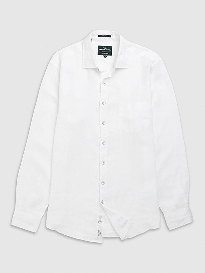Product image 4 of 5, which shows Rodd & Gunn Coromandel Linen Slim Fit Long Sleeve Shirt, Coconut, S