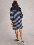 White Stuff Amy Stripe Dress, Navy/Multi