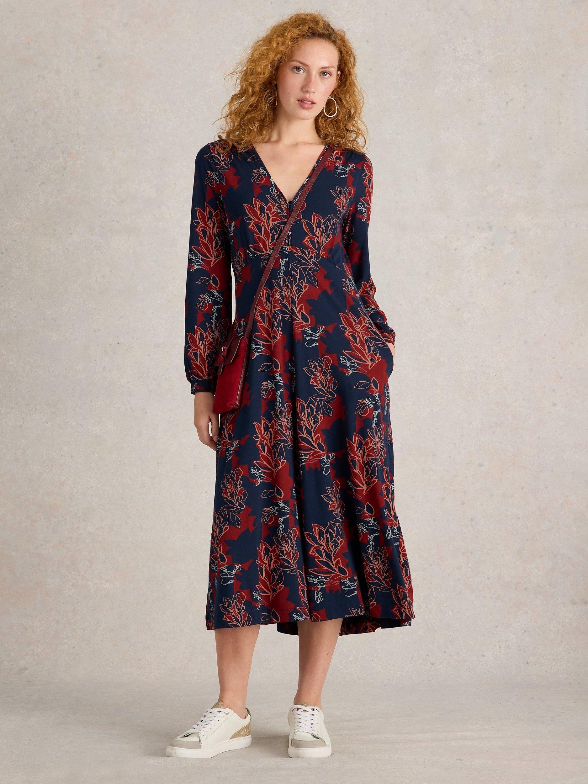 White Stuff Megan Organic Cotton Blend Dress, Multi
