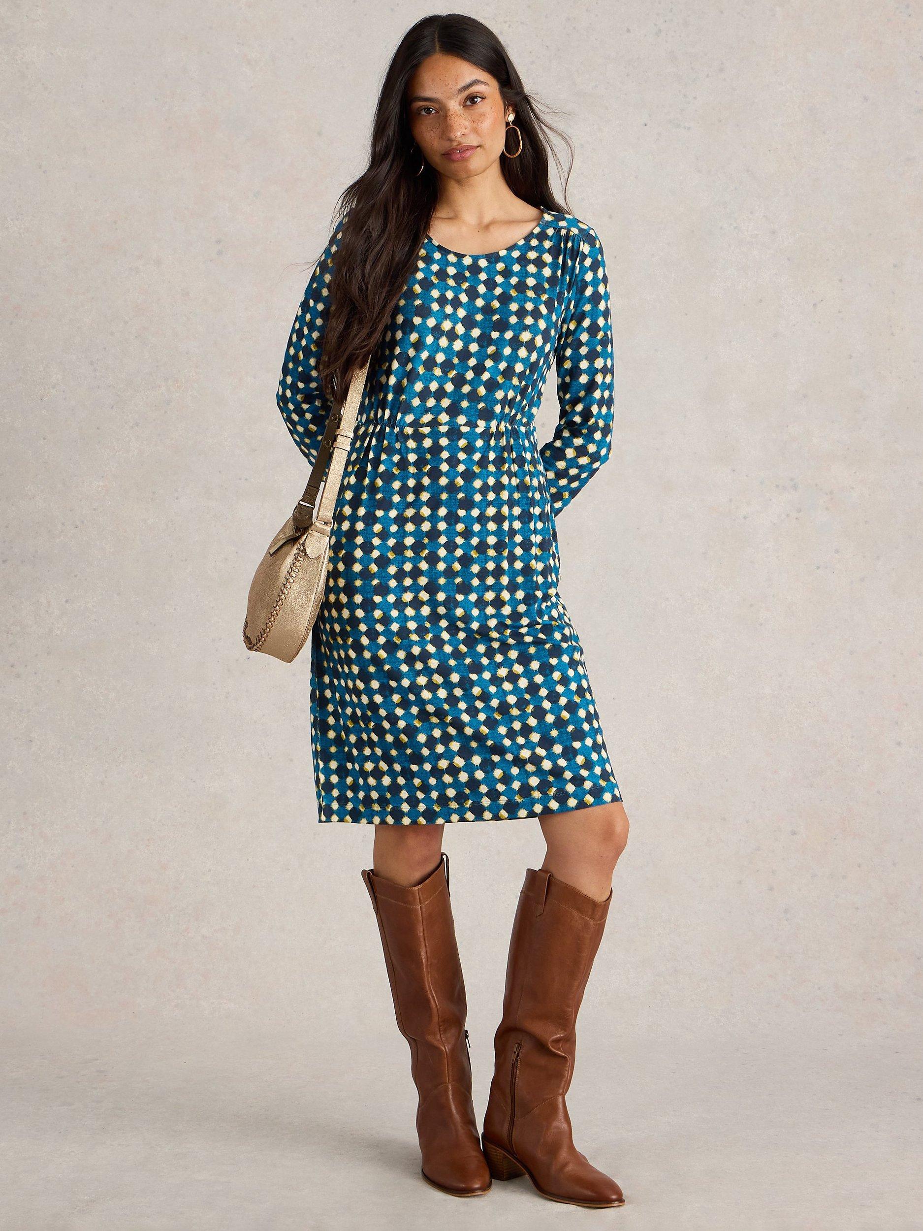 White Stuff Tallie Dress, Blue/Multi