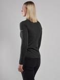 Montane Women's Dart Zip Neck Long Sleeve T-Shirt, Black