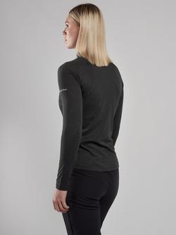 Montane Women's Dart Zip Neck Long Sleeve T-Shirt - view 2, Black