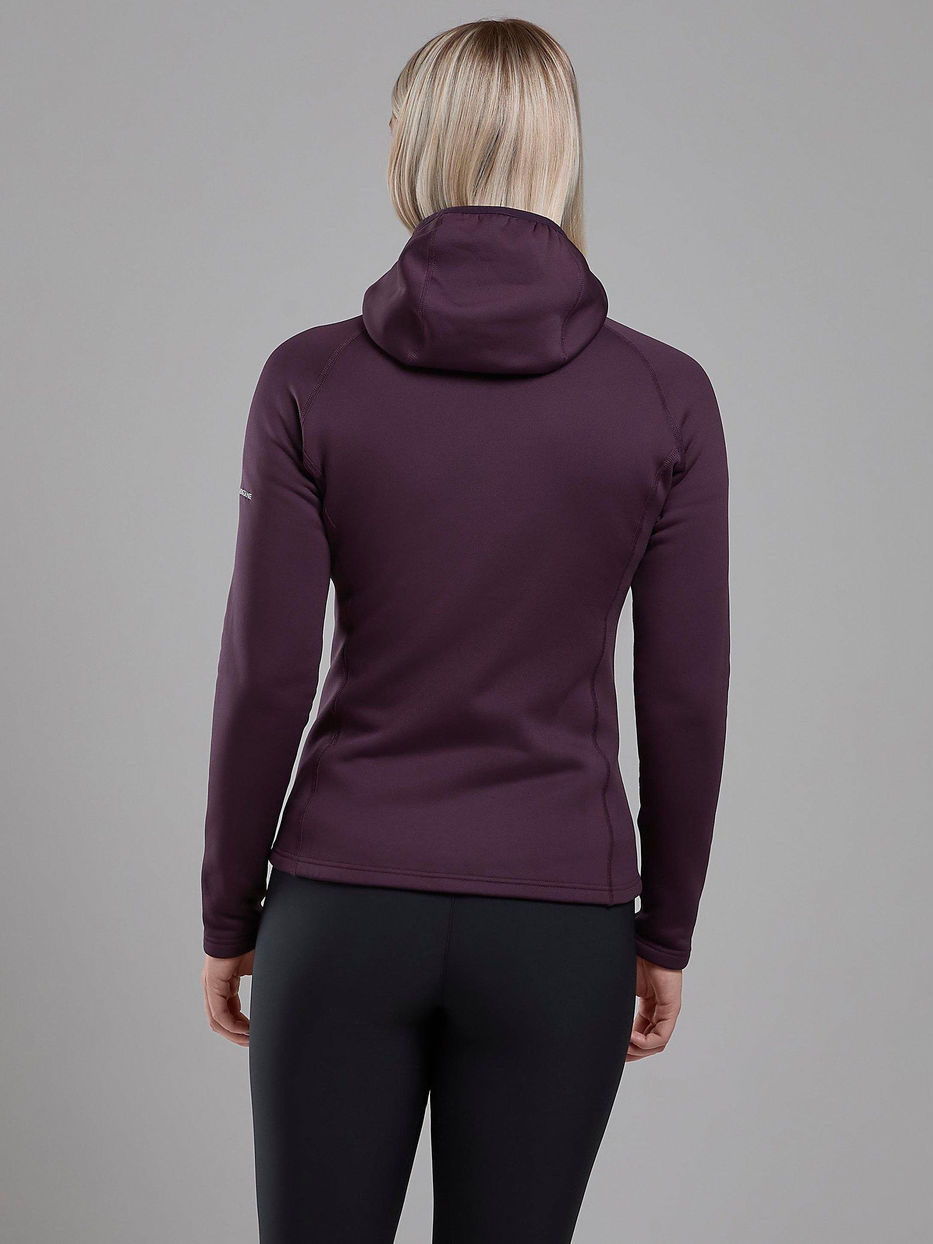 Product image 2 of 6, which shows Montane Fury Full Zip Fleece Hoodie, Mulberry, 8