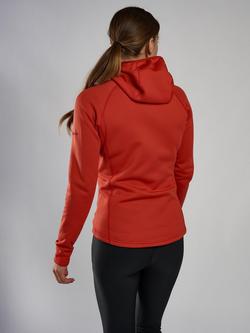 Montane Fury Full Zip Fleece Hoodie - view 2, Saffron Red